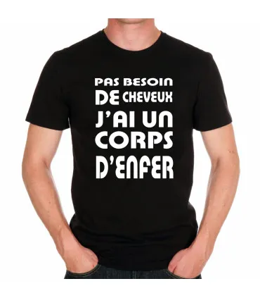 Tee shirt pour chauves
