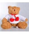 Peluche ours brun personnalise