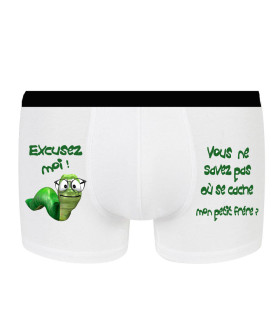 boxer amusant petit ver de terre