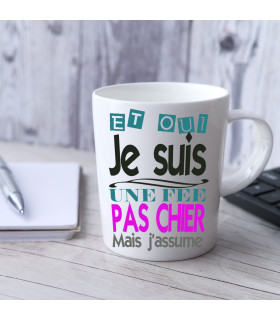 mug je suis une fee pas chier