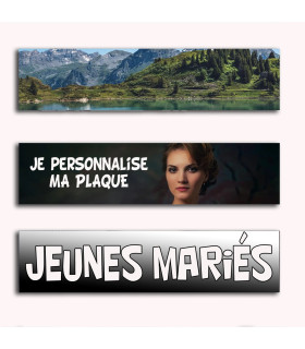 plaque immatriculation personnalisée