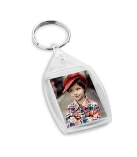 porte cle plastique avec photo