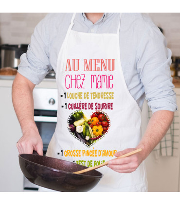 tablier original amour personnalisé