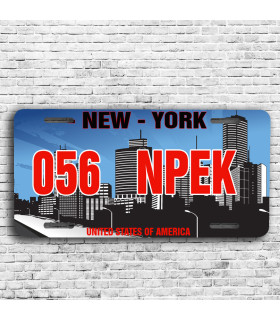 plaque us new york personnalisée
