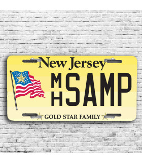 plaque new jersey pesonnalisée