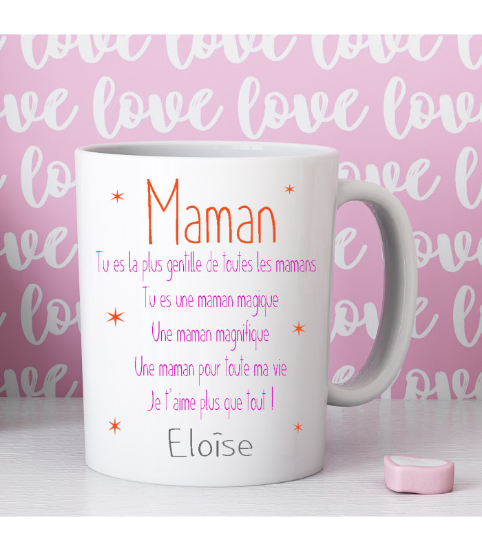 Cadeau Maman - Bol en Céramique Personnalisé - Message Spécial