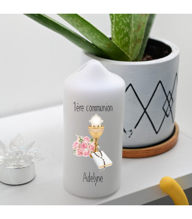 bougie personnalisée pour communion