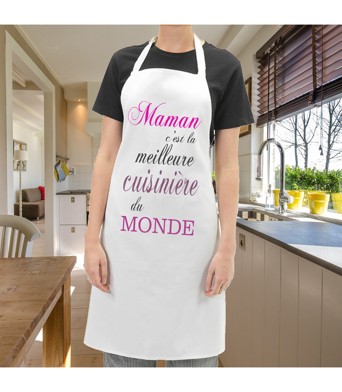 Tablier Définition de mère, tablier de cuisine avec poche de trois  sections, maman, maman, maman, cadeau de cuisine pour la fête des mères,  cadeaux drôles dhumour -  France