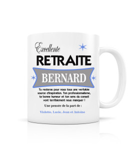 mug personnalisé excellente retraite