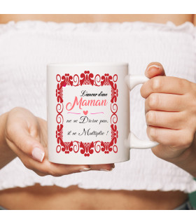 mug maman divise