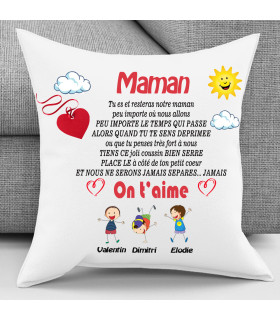 coussin famille pour maman