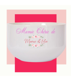bol personnalisable pour une mamie chérie