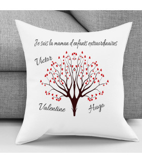 coussin arbre de vie personnalisé