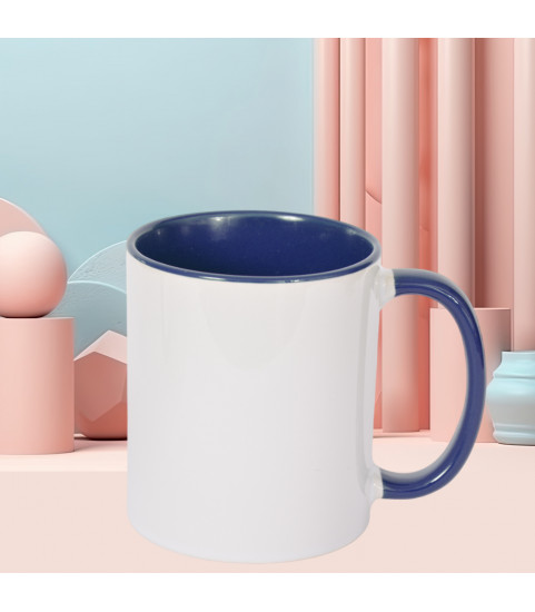 mug couleur bleu marine photo
