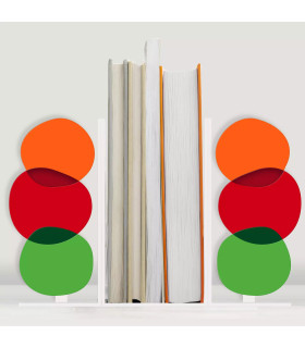 Serre-Livres Design "L'Élégant" en Plexiglas