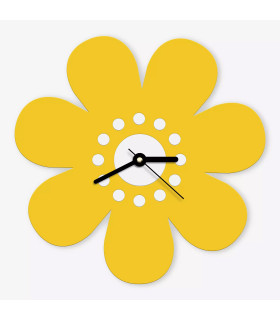 horloge nature fleur jaune