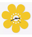 Horloge nature fleur jaune