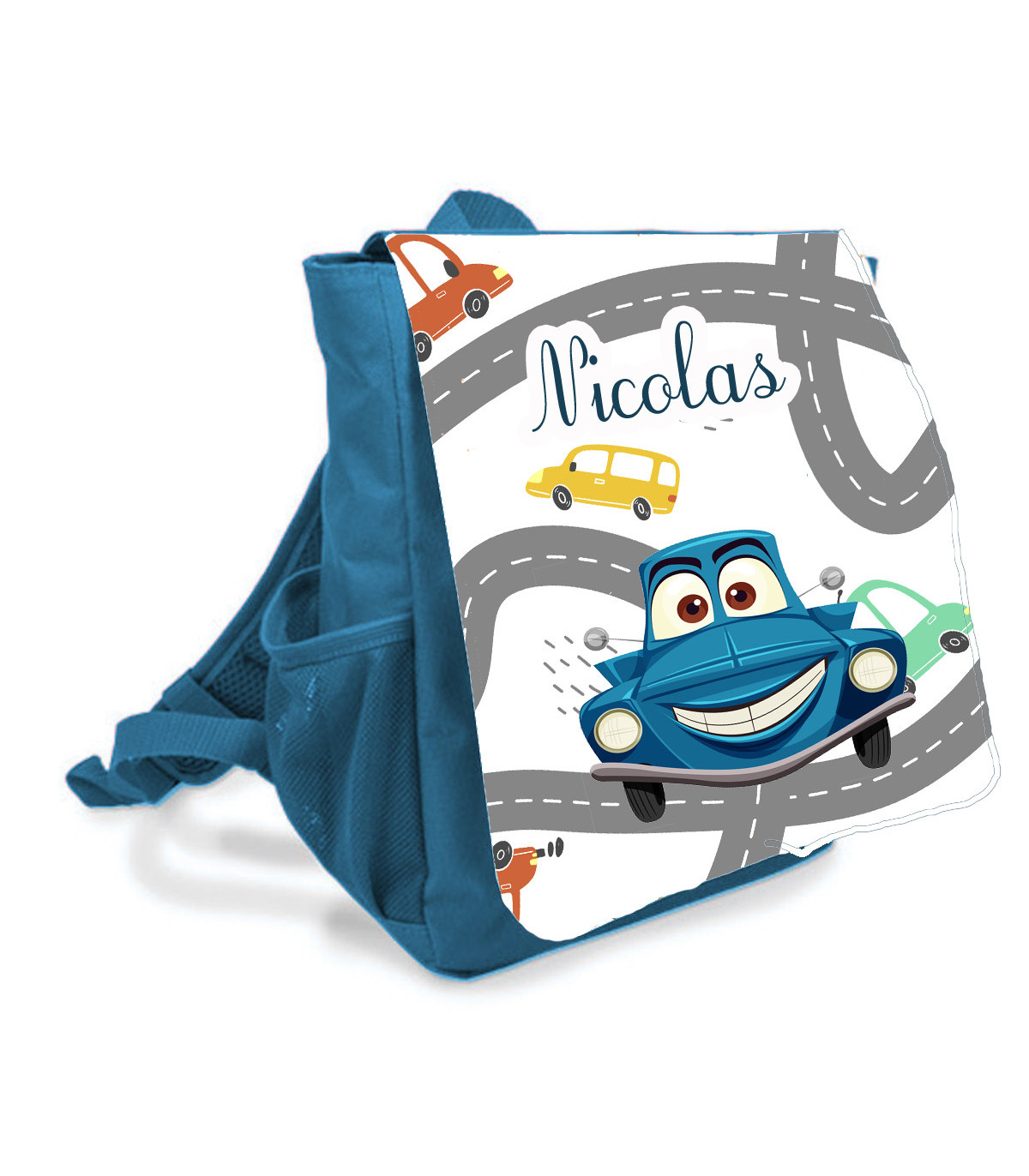 Sac à Dos Enfant Motif Voiture/camion - Pour Maternelle, école Ou Voyage, Taille 25x13x30 Cm
