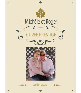 etiquette vin prestige