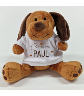 peluche chien personnalisé photo