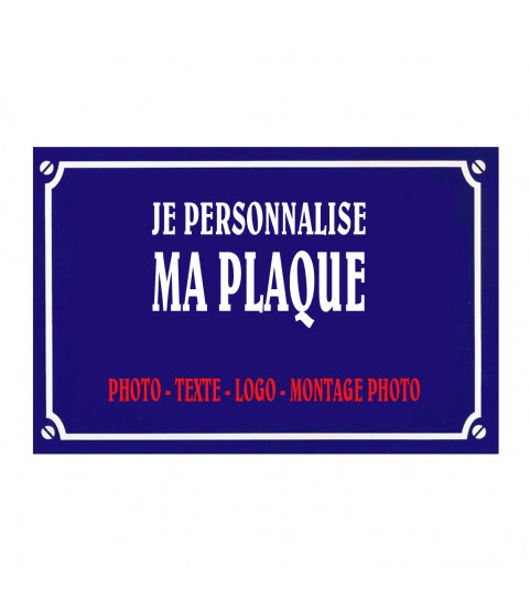 plaque de rue alu personnalisée