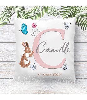 coussin personnalisé pour fille