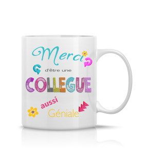 Tasse pour collègue trop géniale