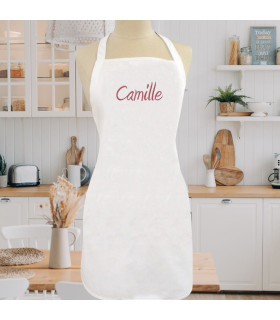 tablier de cuisine brodé prénom
