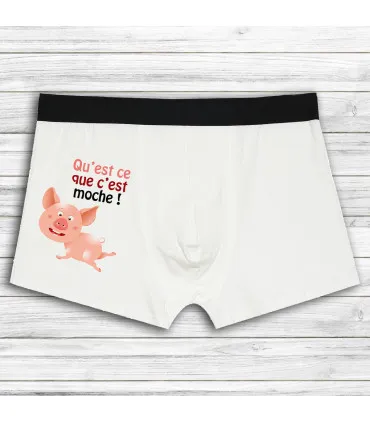 boxer rigolo homme le cochon