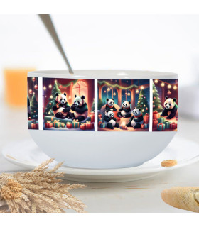 bol de noel avec pandas