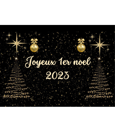 Etiquette champagne 1er noel 2023