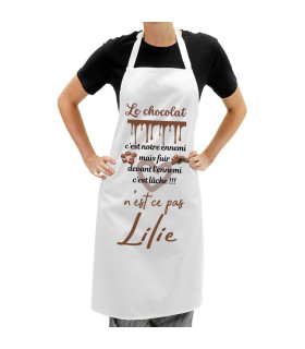 tablier de cuisine chocolat