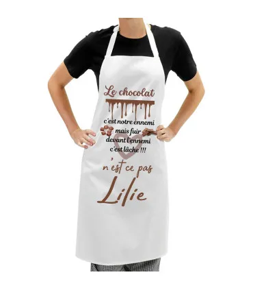 tablier de cuisine chocolat