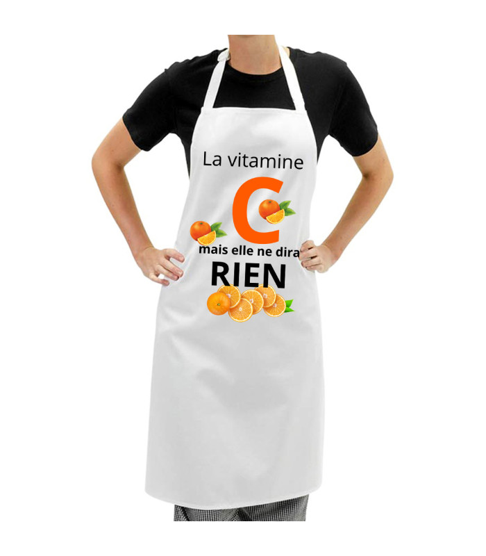 Tablier de cuisine vitamine C