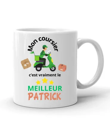 mug personnalisé coursier