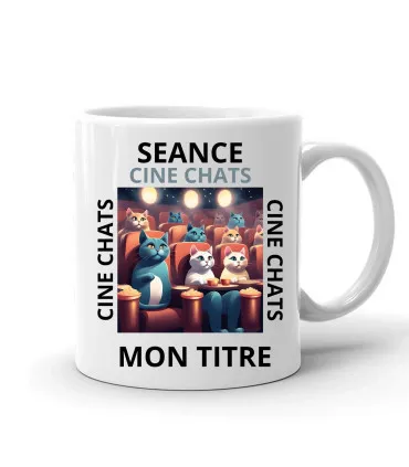 mug séance cinéma pour chats