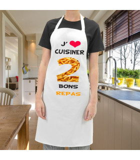 Le tablier de cuisine 2 repas