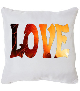 coussin avec le mot love