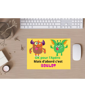 tapis de souris rigolo apéro