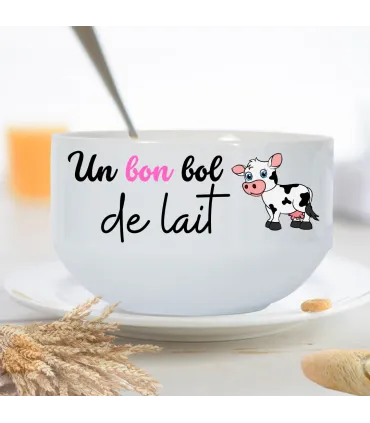 bol de lait personnalisé