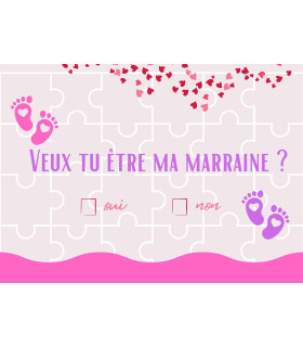 puzzle veux tu être ma marraine