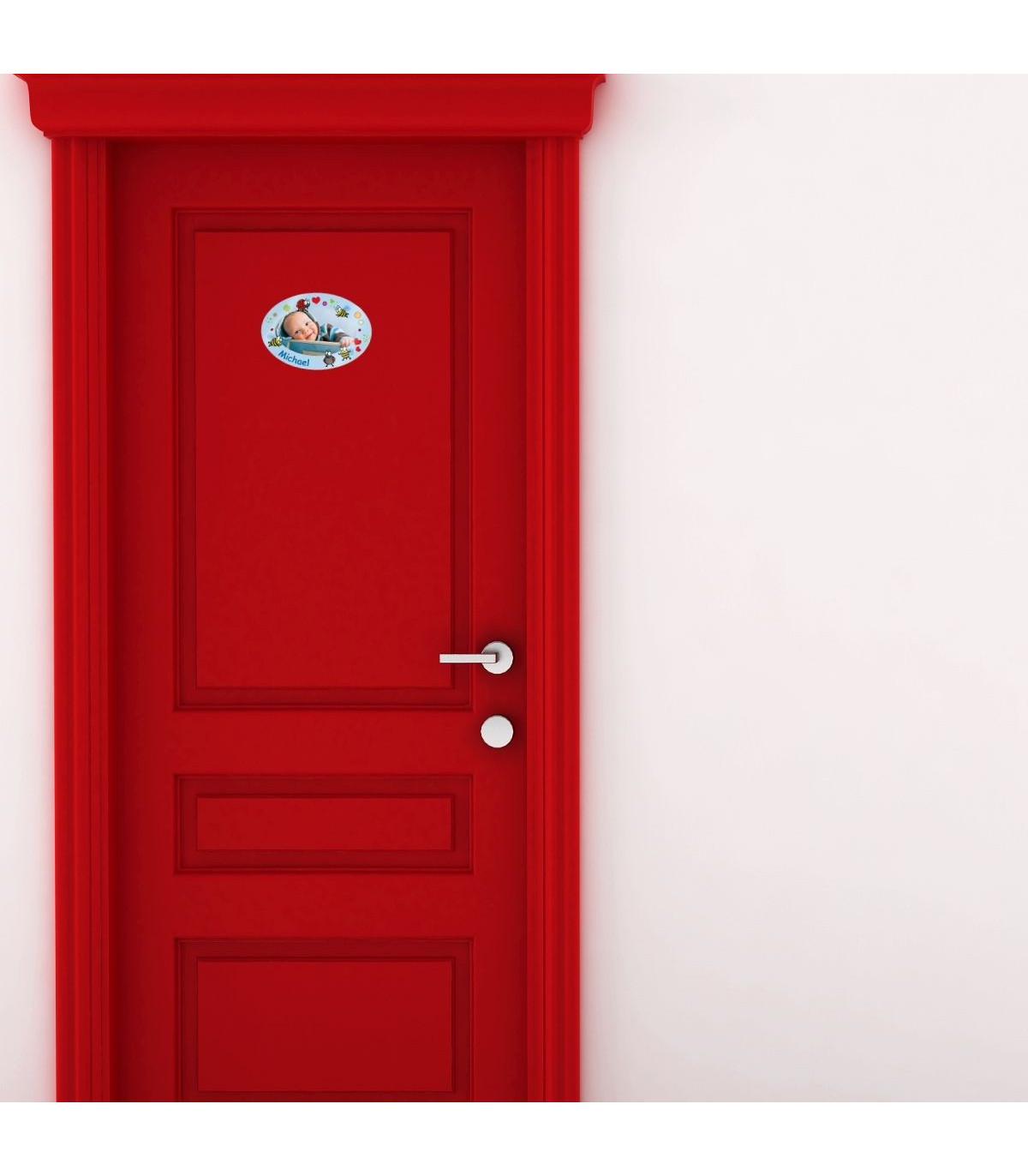 PLAQUE DE PORTE OVALE RIGIDE réf 18 fée clochette personnalisée prénom chambre