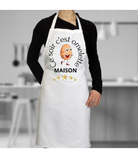 tablier rigolo omelette