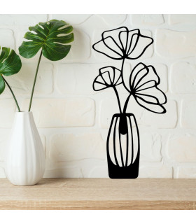 silhouette bouquet de fleurs