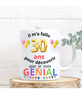 mug anniversaire 30 ans