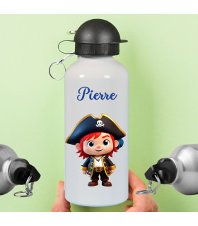 Gourde enfant personnalisée motif pirate