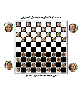Jeu de dames personnalisé