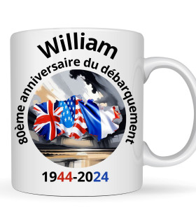 mug 80ème anniversaire débarquement