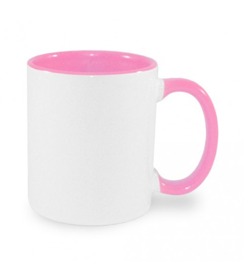 Mug photo personnalise couleur rose