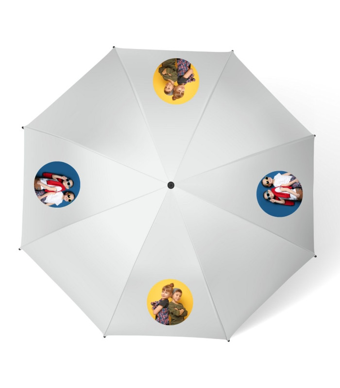Parapluie personnalisé images rondes